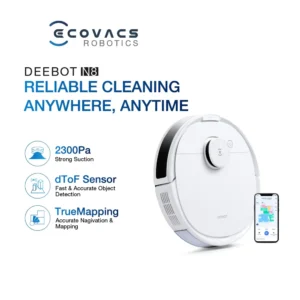 Ecovacs Deebot N8 Pro Robot Vacuum Cleaner Terbaik
