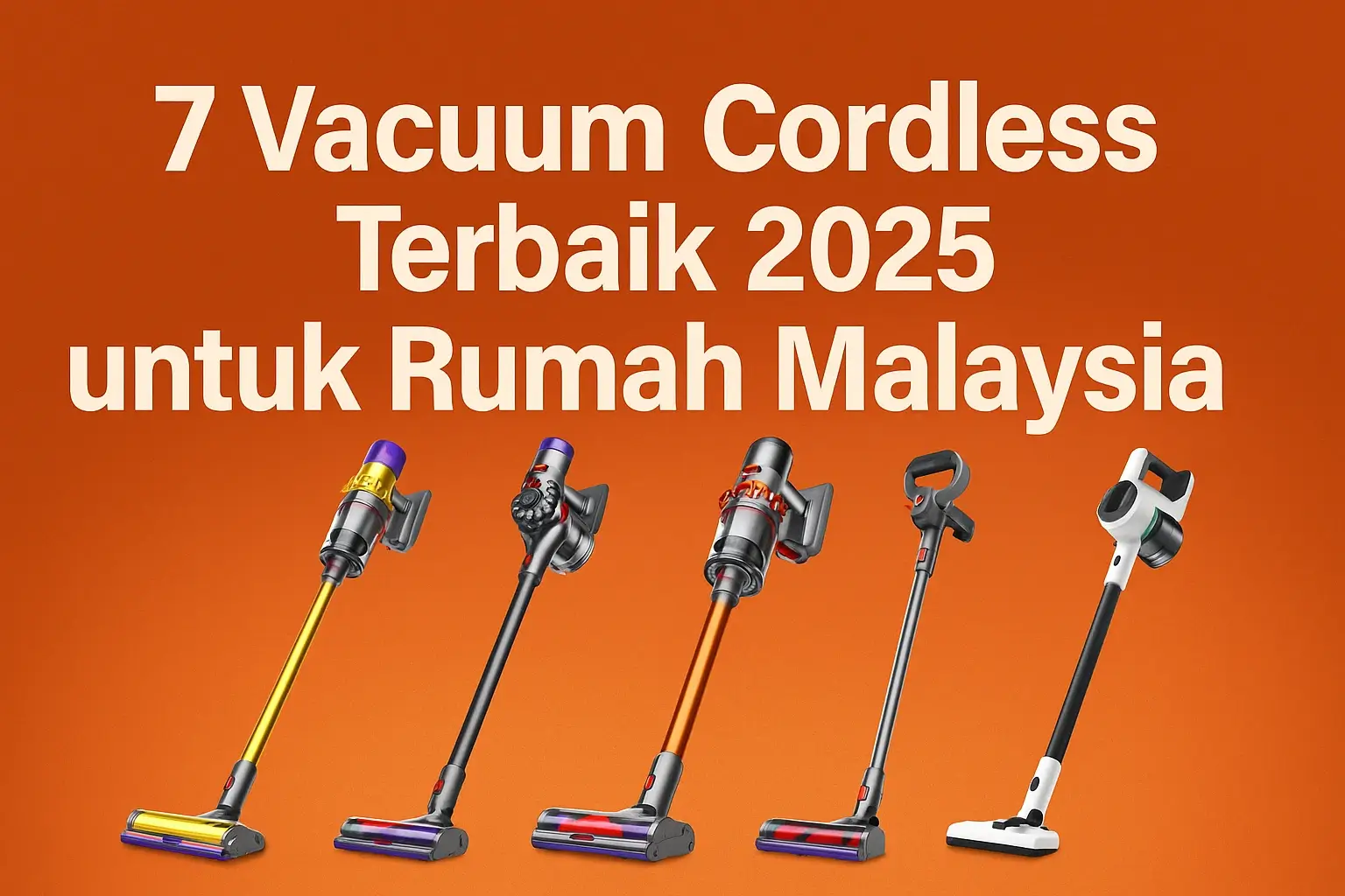 7 Vacuum Cordless Terbaik 2025 Untuk Rumah Malaysia