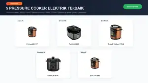 5 Pressure Cooker Elektrik Terbaik di Malaysia 2026 Koleksi Pilihan