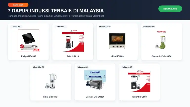 7 induction cooker terbaik di malaysia 2026 koleksi pilihan