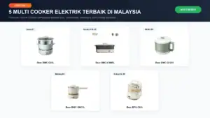 5 multi cooker elektrik terbaik di malaysia 2026 koleksi pilihan