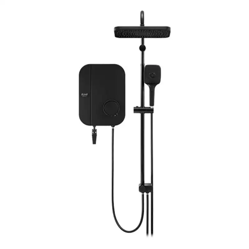 alpha wes7-i rainshower water heater dc pump black canvas