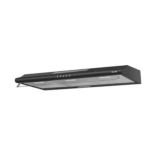 Elba ESH-M9098 BK Cooker Slim Hood Twin Motor 900m3h Charcoal Filter