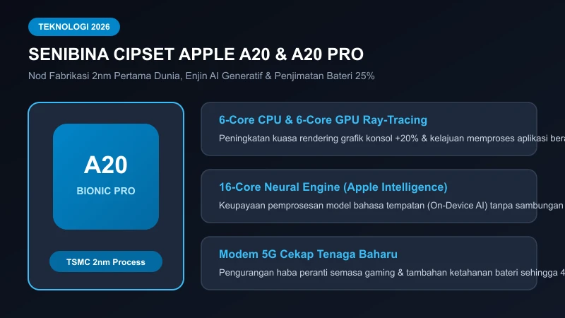 perbandingan spesifikasi cipset apple a20 iphone 18