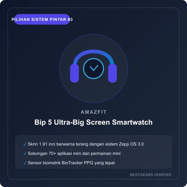 Amazfit Bip 5 Big Screen Smartwatch