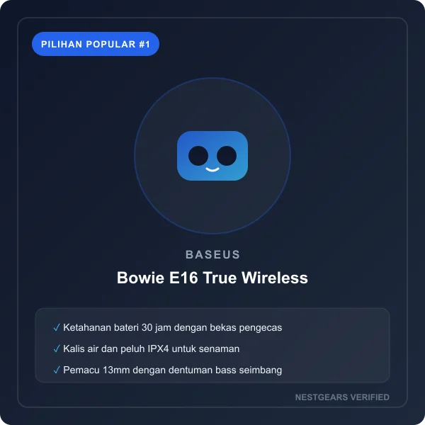 Baseus Bowie E16 True Wireless Earbuds