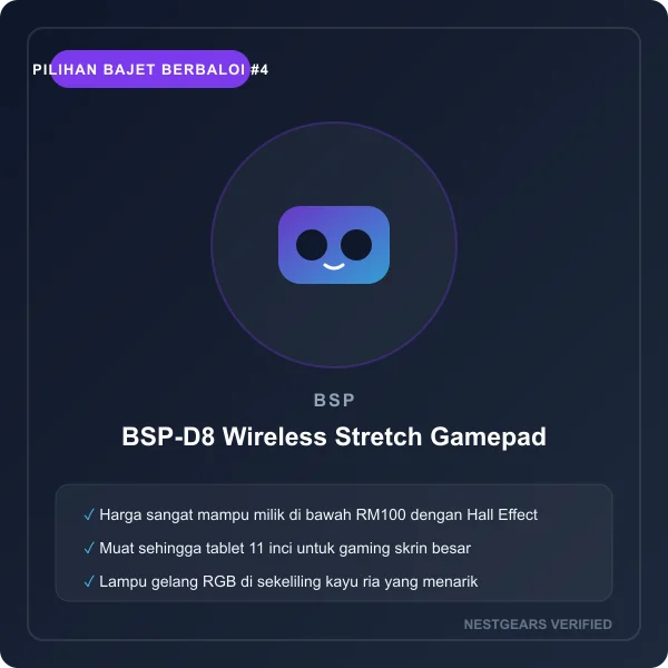 BSP-D8 Wireless Stretch Mobile Gamepad