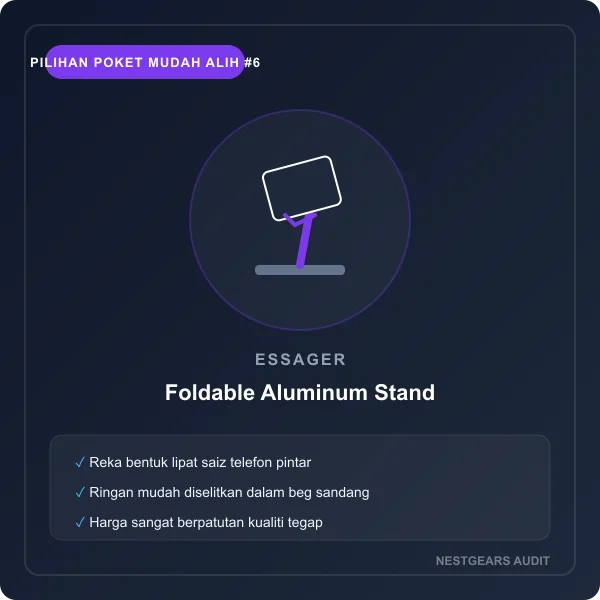 Essager Foldable Aluminum Tablet Desk Stand