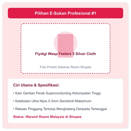 Flydigi Wasp Feelers 5 kain gentian perak superconducting ketebalan 0.3mm e-sukan