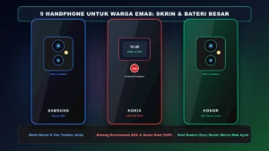 5 Handphone untuk warga emas terbaik dengan skrin besar dan butang SOS