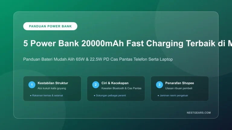 5 Power Bank 20000mAh Fast Charging Terbaik Malaysia 2026