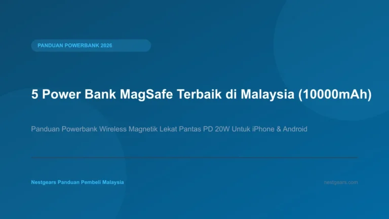 5 Power bank wireless magsafe terbaik di Malaysia kapasiti 10000mAh pengecasan pantas PD 20W