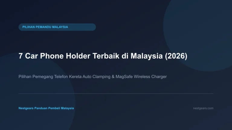 7 Car phone holder terbaik di Malaysia jenis auto clamping dan MagSafe wireless charger