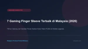 7 Gaming finger sleeve terbaik di Malaysia kalis peluh jari gentian perak ultra sensitif untuk PUBG dan Mobile Legends