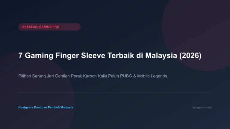 7 Gaming finger sleeve terbaik di Malaysia kalis peluh jari gentian perak ultra sensitif untuk PUBG dan Mobile Legends