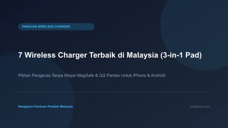 7 Wireless charger terbaik malaysia jenis 3-in-1 MagSafe pad untuk iPhone, Apple Watch dan AirPods