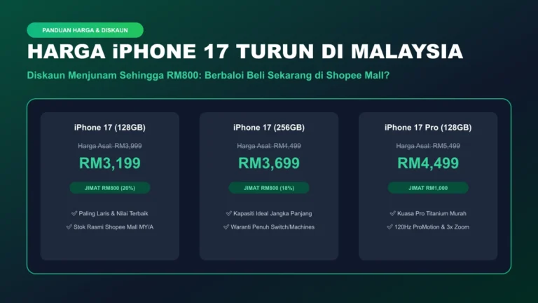 harga iphone 17 turun di malaysia promosi diskaun shopee mall