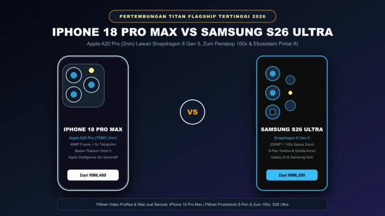iphone 18 pro max vs samsung s26 ultra perbandingan flagship terbaik di malaysia