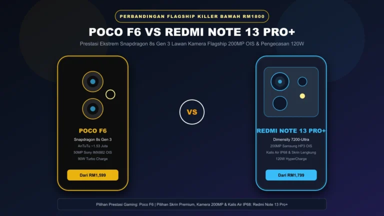 poco f6 vs redmi note 13 pro plus perbandingan spesifikasi dan harga malaysia
