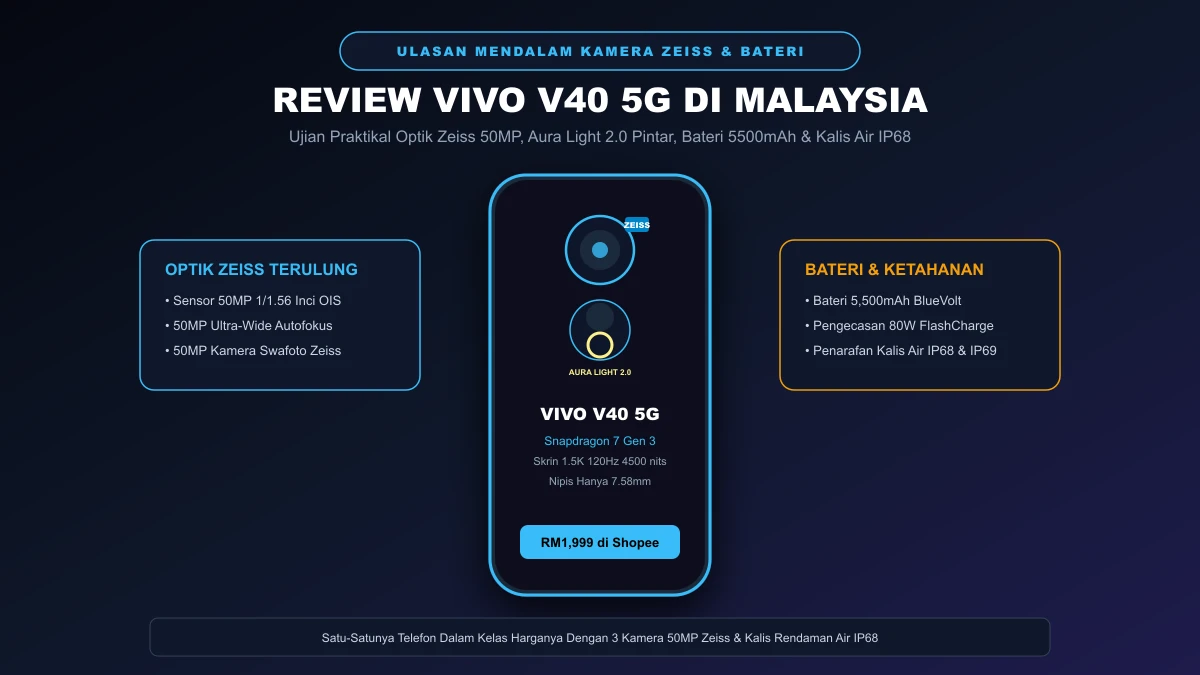 review vivo v40 5g di malaysia ujian kamera zeiss aura light dan bateri