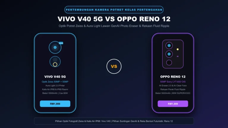 vivo v40 vs oppo reno 12 perbandingan kamera potret dan harga malaysia