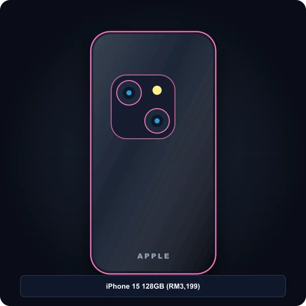 iPhone 15 128GB Pink iphone 15 128gb pink a16 bionic usb c dynamic island shopee malaysia