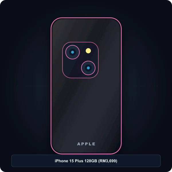 iPhone 15 Plus 128GB Big Screen iphone 15 plus 128gb skrin besar harga jimat shopee malaysia