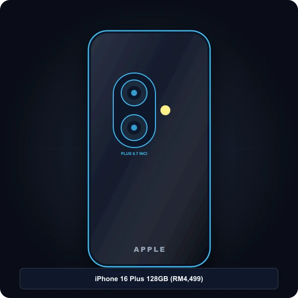 iPhone 16 Plus 128GB Big Battery iphone 16 plus 128gb skrin 6.7 inci bateri tahan lama shopee malaysia