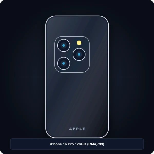 harga iphone 16 di malaysia varian pro 128gb triple camera shopee mall