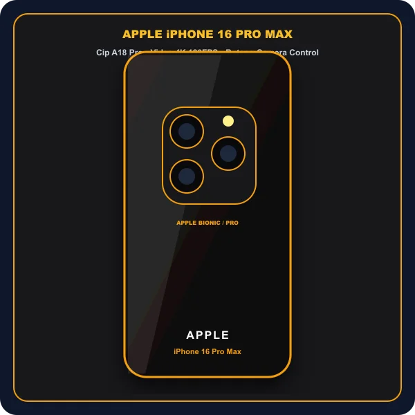 Apple iPhone 16 Pro Max cip A18 Pro kamera 48MP Fusion
