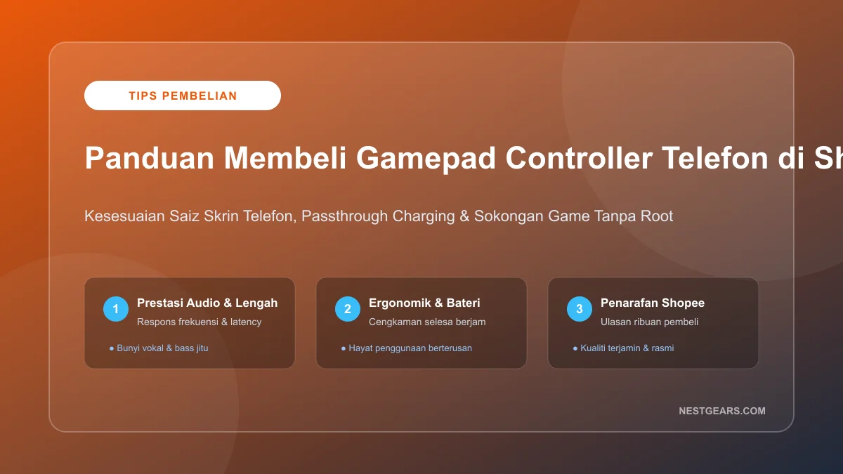Panduan Membeli Gamepad Controller Telefon Terbaik Shopee Malaysia