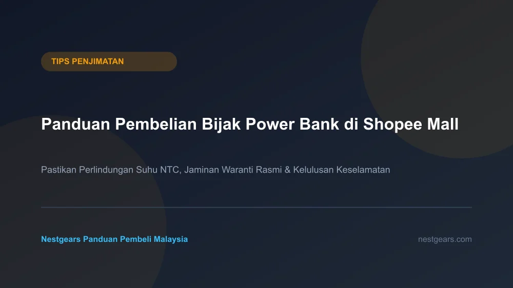 Tips memilih powerbank magnetik tulen berwaranti rasmi di Shopee Mall