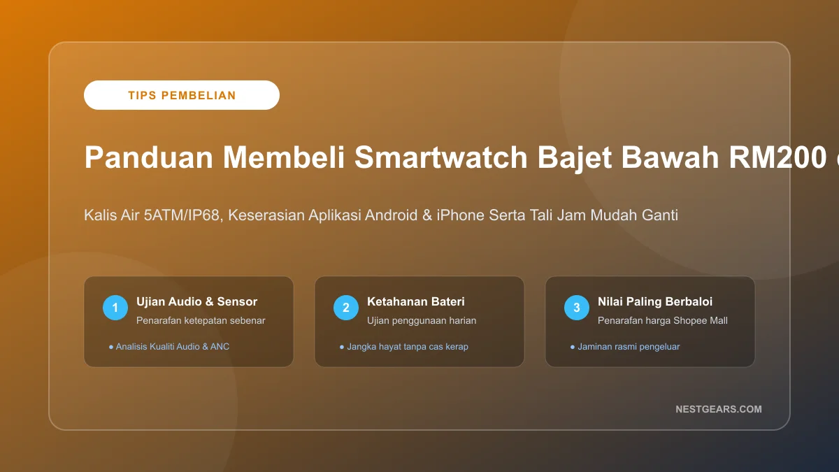 Panduan Membeli Smartwatch Bajet Bawah RM200 Shopee Malaysia