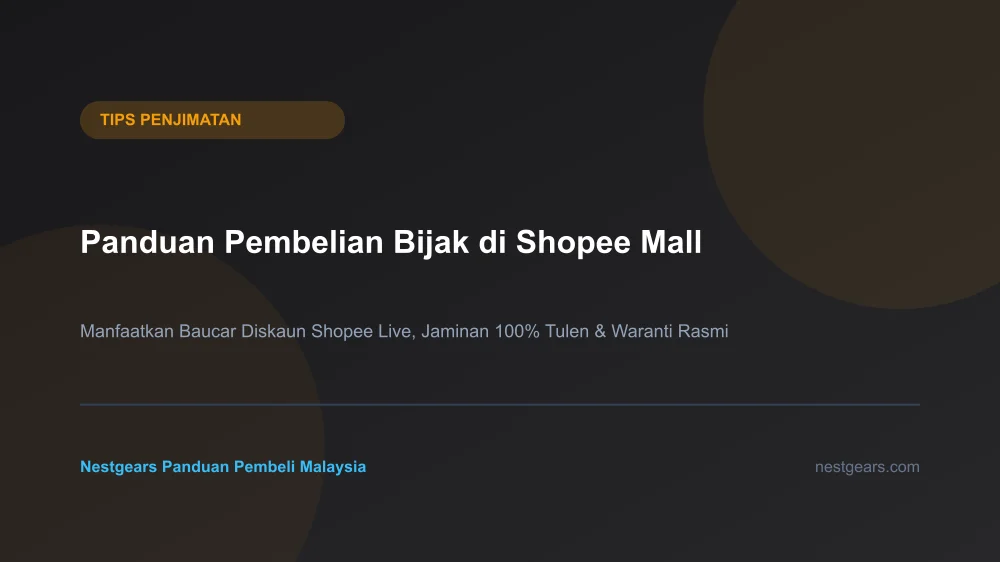 Panduan membeli telefon pintar dengan waranti rasmi dan baucar di Shopee Mall