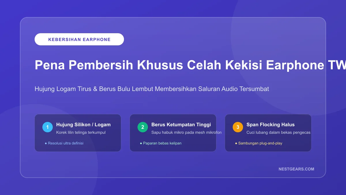 Pena Pembersih Kekisi Habuk Earphone TWS