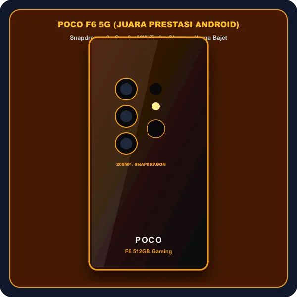 Poco F6 cip Snapdragon 8s Gen 3 pengecasan pantas 90W skrin AMOLED 120Hz