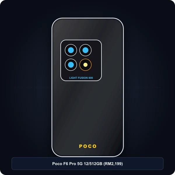 Poco F6 Pro 5G Flagship White poco f6 pro 5g snapdragon 8 gen 2 120w charge shopee malaysia