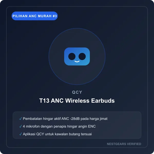 QCY T13 ANC Wireless Earbuds