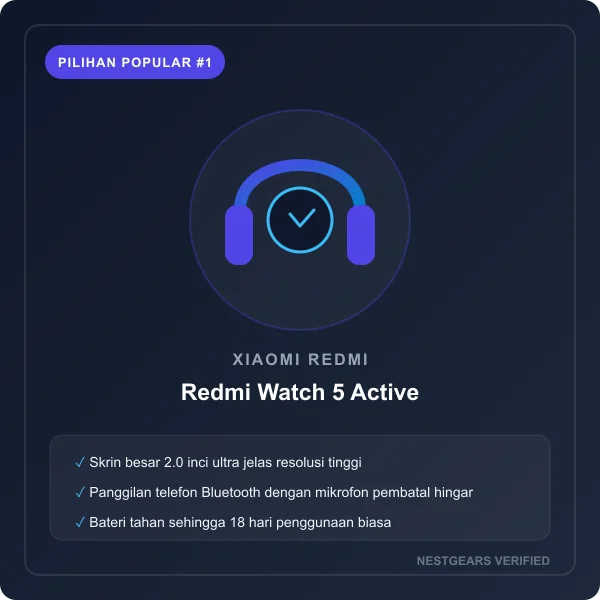 Xiaomi Redmi Watch 5 Active Smartwatch Bajet