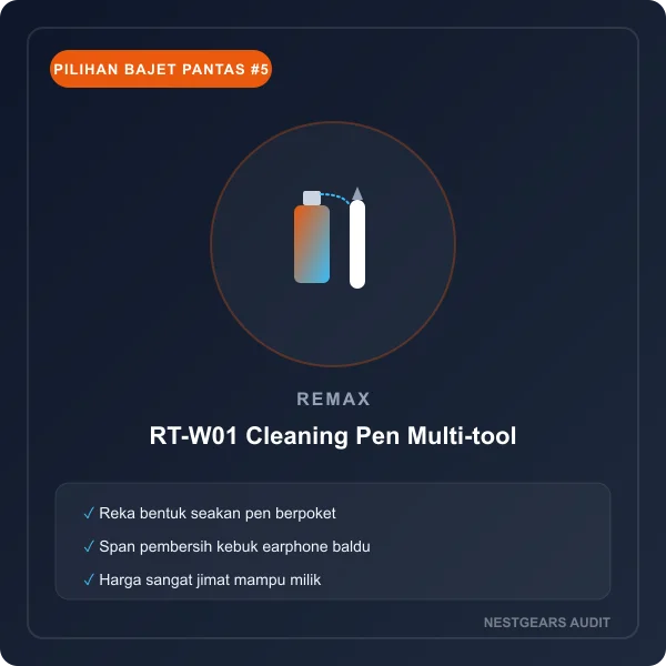 Remax RT-W01 Multi-tool Cleaning Pen for Earphone