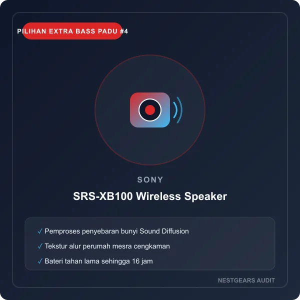 Sony SRS-XB100 Wireless Speaker Sony SRS-XB100 Extra Bass Wireless Speaker