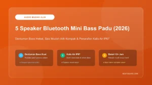 5 Speaker Bluetooth Mini Bass Padu Kalis Air Malaysia 2026
