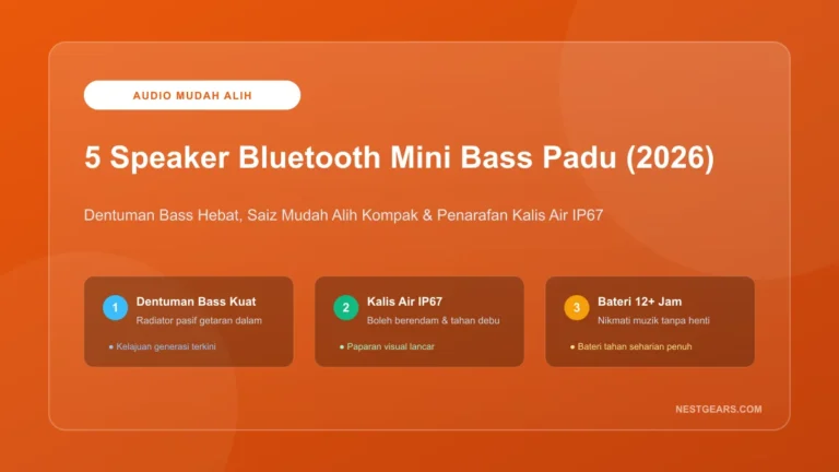 5 Speaker Bluetooth Mini Bass Padu Kalis Air Malaysia 2026