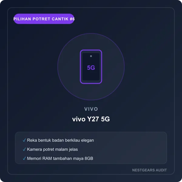 vivo Y27 5G Elegant Portrait Smartphone
